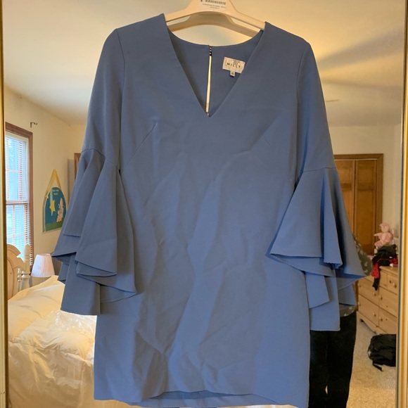 Milly Nicole Dress in Steel Blue - Picture 2 of 5